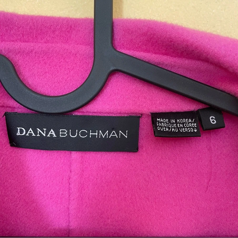Dana Bachman Fuchsia Wool Jacket Sz-6 - Picture 3 of 8